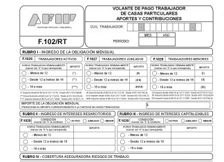 Form. 102/RT. Interactivo. Casas Particulares. Abril 2019