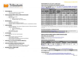 Tablas Tributum: Impositivas, Laborales y Auditoria al 08/02/2019