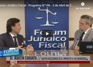 Forum Jurídico Fiscal – Programa N°196 – 3 de Abril de 2019
