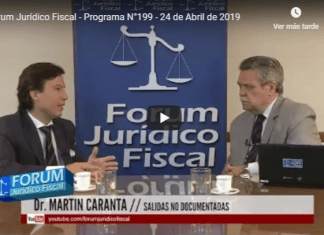 Forum Jurídico Fiscal – PROGRAMA N°199 – 24 DE ABRIL DE 2019