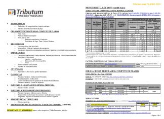 Tablas Tributum: Impositivas, Laborales y Auditoria (actualizada 28/06/2019)