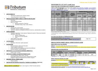 Tablas Tributum: Impositivas, Laborales y Auditoria (actualizada 26/07/2019)