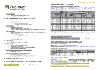 Tablas Tributum: Impositivas, Laborales y Auditoria (actualizada 9/10/2019)
