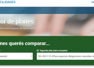 Cuadro comparativo. Planes de pago por deudas fiscales