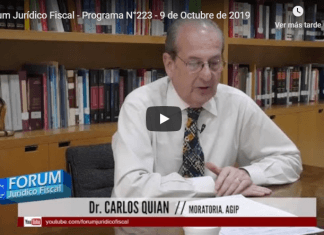 Forum Jurídico Fiscal – PROGRAMA N°223 – 9 DE OCTUBRE DE 2019
