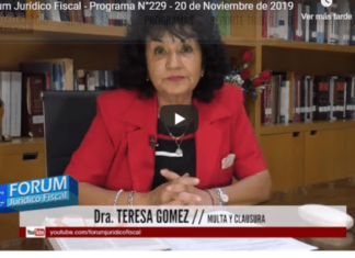 Forum Jurídico Fiscal – PROGRAMA N°229 – 20 DE NOVIEMBRE DE 2019