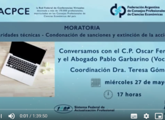 📺 FACPCE. Charla con especialistas: Moratoria 2020. Particularidades y condonaciones