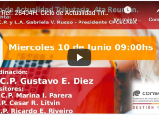 📺 CPCECABA. Ciclo de Actualidad Tributaria. Junio 2020