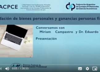 📺 FACPCE. Charla con especialistas: DDJJ 2019 Ganancias y Bienes Personales