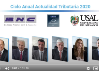 📺 Ciclo Anual Actualidad Tributaria. USAL-Estudio BNC y Asoc. Julio 2020