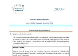⁉ Moratoria ampliada: Preguntas y Respuestas AFIP. OCT 2020