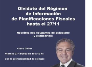 CURSO: Régimen de Planificaciones Fiscales