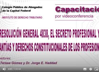 CPACF. Planificación Fiscal, Secreto profesional y su Constitucionalidad