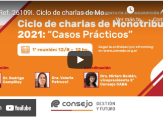 CPCECABA. Ciclo de Monotributo. Recategorización. Agosto 2021