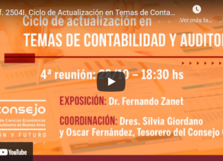 CPCECABA. Ciclo de Actualización en Temas de Contabilidad y Auditoría. Octubre 2021