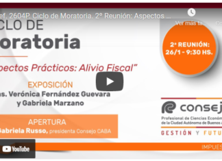 CPCECABA. Ciclo de Moratoria (2): Aspectos Prácticos. Alivio fiscal