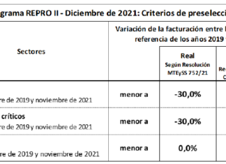 Res 12/2022. MTESS. Laboral. Empleadores. REPRO II. Subsidio. DICIEMBRE 2021. Parámetros