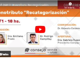 CPCECABA. Monotributo. Recategorización. Enero 2022