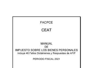 📚 FACPCE. Libro FREE: Manual de impuesto sobre los Bienes Personales. DDJJ 2021