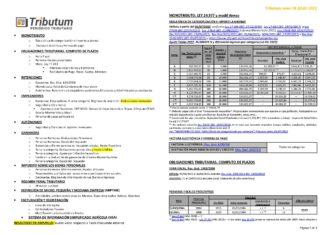 Tablas Tributum: Impositivas, Laborales y Auditoria (actualizada 08/07/2022)