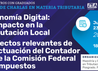 Tributación local (economía digital) y Actuación profesional ante la CFI: encuentro con graduados