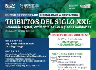 Tributos del siglo XXI: Economía digital, Ambientales-Ecológicos y Solidarios: curso de Posgrado