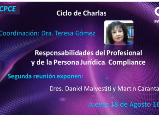 FACPCE. Ciclo de Charlas: Responsabilidades del Profesional de la Persona Jurídica. Compliance. 2do encuentro
