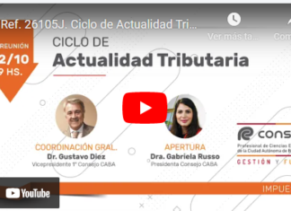 CPCECABA. Ciclo de Actualidad Tributaria. Octubre 2022