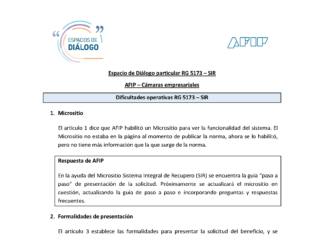 Espacio de diálogo AFIP. Cámaras empresariales. Recupero IVA Exportadores. Noviembre 2022
