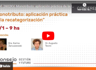 CPCECABA. Monotributo. Recategorización. Aplicación práctica. Enero 2023