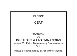 📚 FACPCE. Libro FREE: Manual de impuesto a las Ganancias. DDJJ 2022