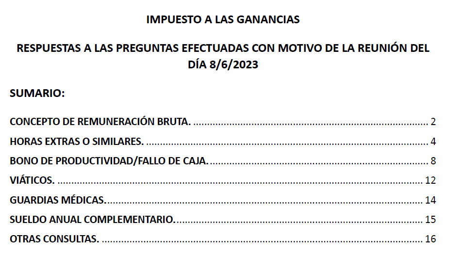 Ganancias 4ta Categoría. Relación De Dependencia. Conceptos: Preguntas ...