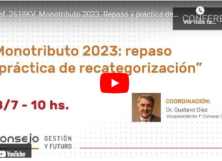 CPCECABA. Monotributo 2023. Repaso y práctica de recategorización