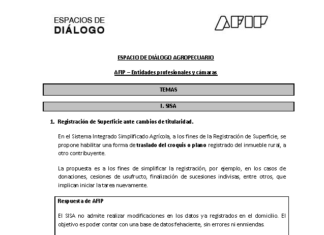 Espacio de diálogo AFIP. Agropecuario-Ganadero. Entidades profesionales y Cámaras. Julio 2023