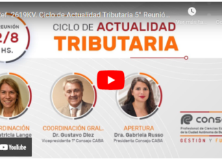 CPCECABA. Ciclo de Actualidad Tributaria. Agosto 2023