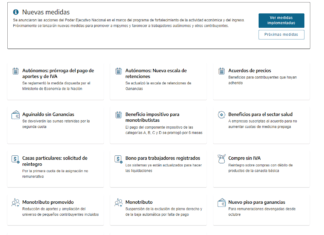 Medidas de Alivio Fiscal: compendio AFIP