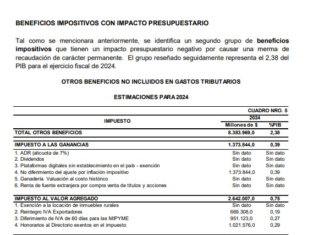 Presupuesto 2024: hoy exponen funcionarios respecto al impacto tributario