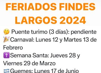 Feriados 2024: calendario y aquellos pendientes