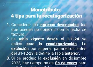 Redes Sociales: Monotributo 4 tips para tener en cuenta en la recategorización próxima a vencer