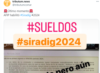 Redes Sociales: AFIP habilitó #Siradig #2024
