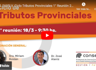 CPCECABA. Ciclo Tributos Provinciales. Marzo 2024