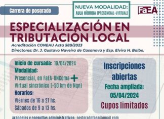 Especialización en Tributación Local (aula híbrida)