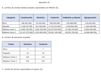 Res 30/2024. ME. MiPyMEs. Categorización. Ventas anuales. Topes. Suba. Empleados. Activo. Vigencia. Abril 2024