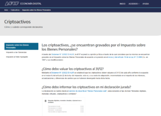 Criptoactivos. Micrositio AFIP: definiciones, valuaciones, liquidación y ejemplos prácticos