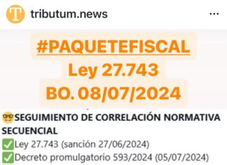 Redes sociales: Paquete Fiscal. Compartir con clientes, amigos, familiares y vecinos al 08/07/2024 (versión texto e imagen para WA)