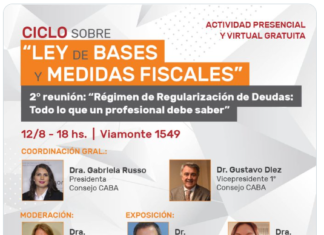 CPCECABA. Ciclo sobre Ley de Bases y Medidas Fiscales: Moratoria