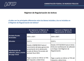 Paquete Fiscal. Nuevo micrositio AFIP: Régimen especial de ingreso del Impuesto sobre los Bienes Personales (REIBP)