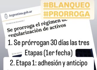 Se prorroga el régimen de Regularización de Activos Ley 27.743…¿y el REIBP?