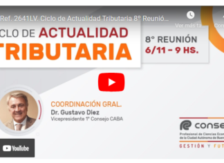 CPCECABA. Ciclo de Actualidad Tributaria. Noviembre 2024