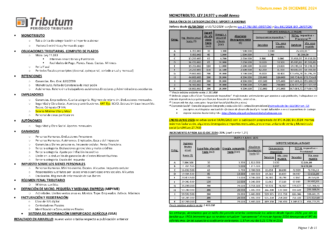 Tablas Tributum: Impositivas, Laborales y Auditoria (actualizada 26/12/2024)